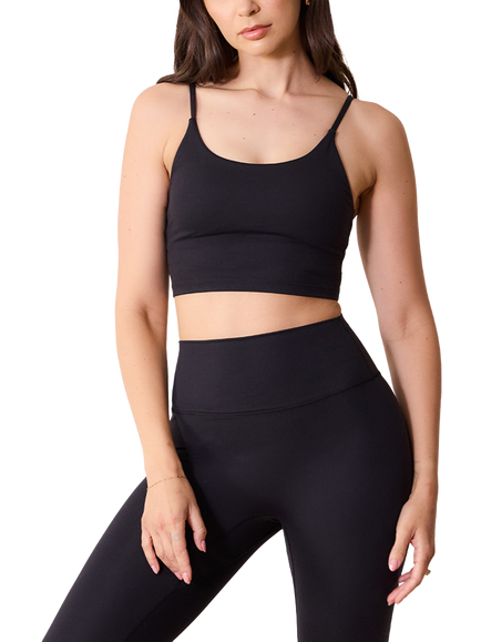 Lovall 24/7 Revitalise Fitted Sports Bra, Black
