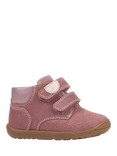 Geox Kids' Macchia Suede Trainers, Rose Smoke
