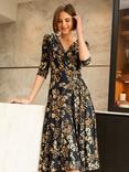 Alie Street Annie Floral Jersey Dress, Golden Blossom