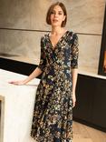 Alie Street Annie Floral Jersey Dress, Golden Blossom