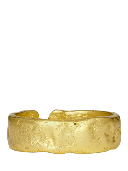 Ottoman Hands Dela Hammered Ring, Gold, Gold