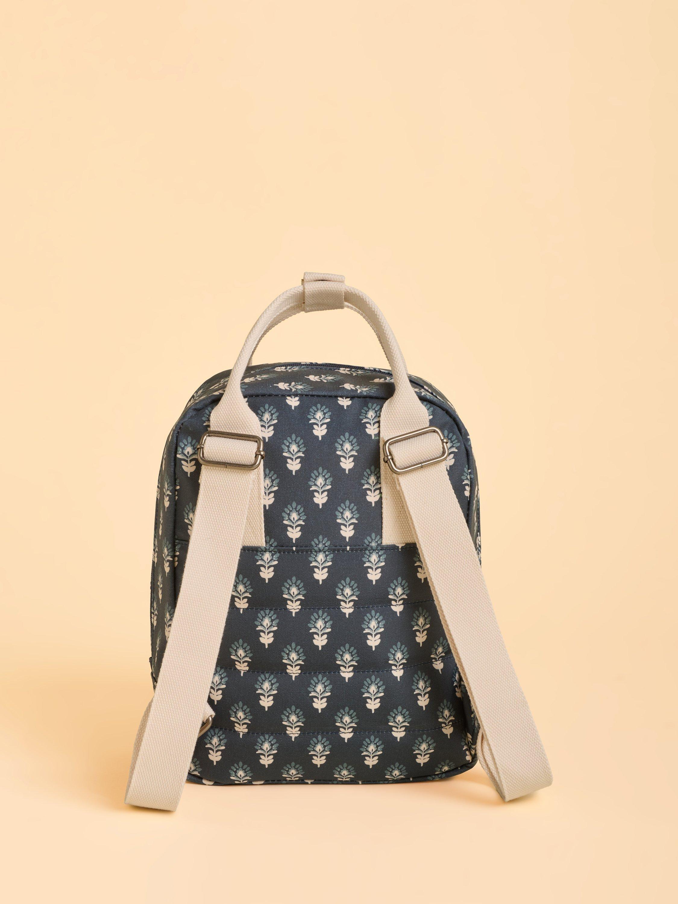 Product image 2 of 4, which shows Brakeburn Henna Floral Backpack, Blue