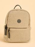 Brakeburn Ope Teddy Fleece Backpack, Cream