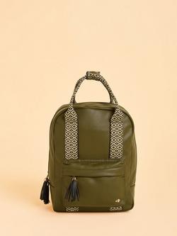 Brakeburn Sierra Pattern Strap Backpack, Green, Green