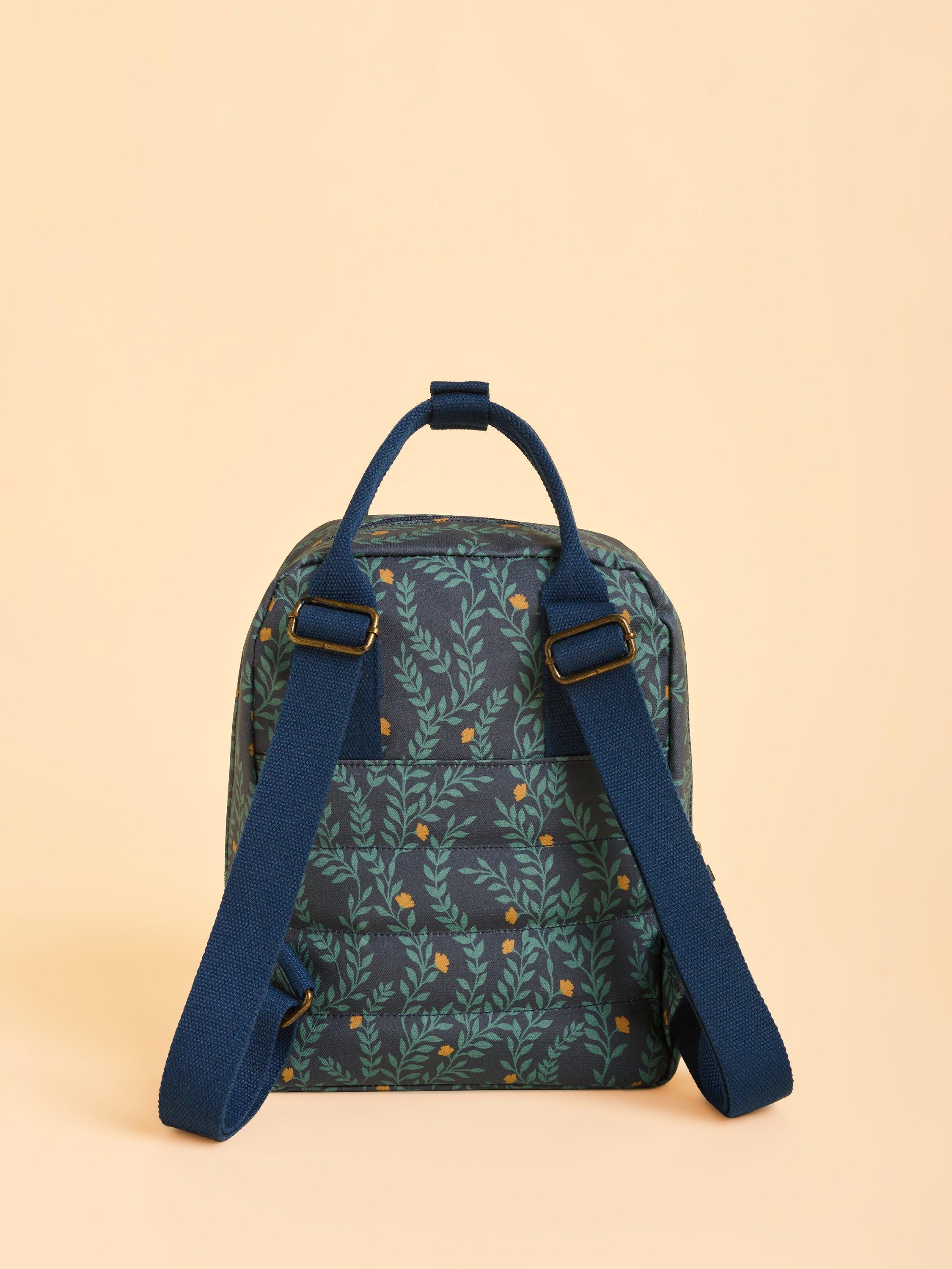 Product image 2 of 4, which shows Brakeburn Twilight Leaves Backpack, Blue
