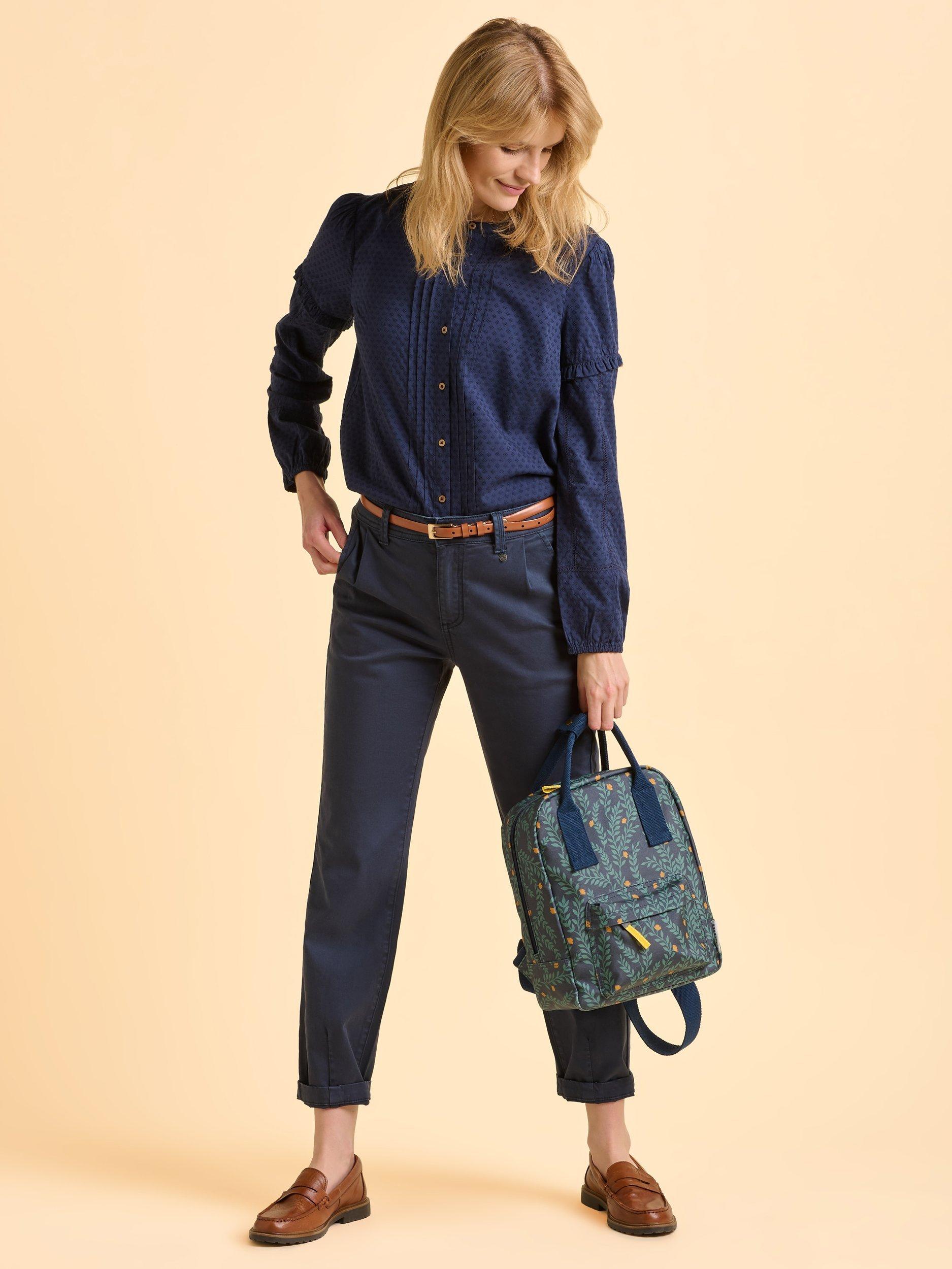 Product image 4 of 4, which shows Brakeburn Twilight Leaves Backpack, Blue