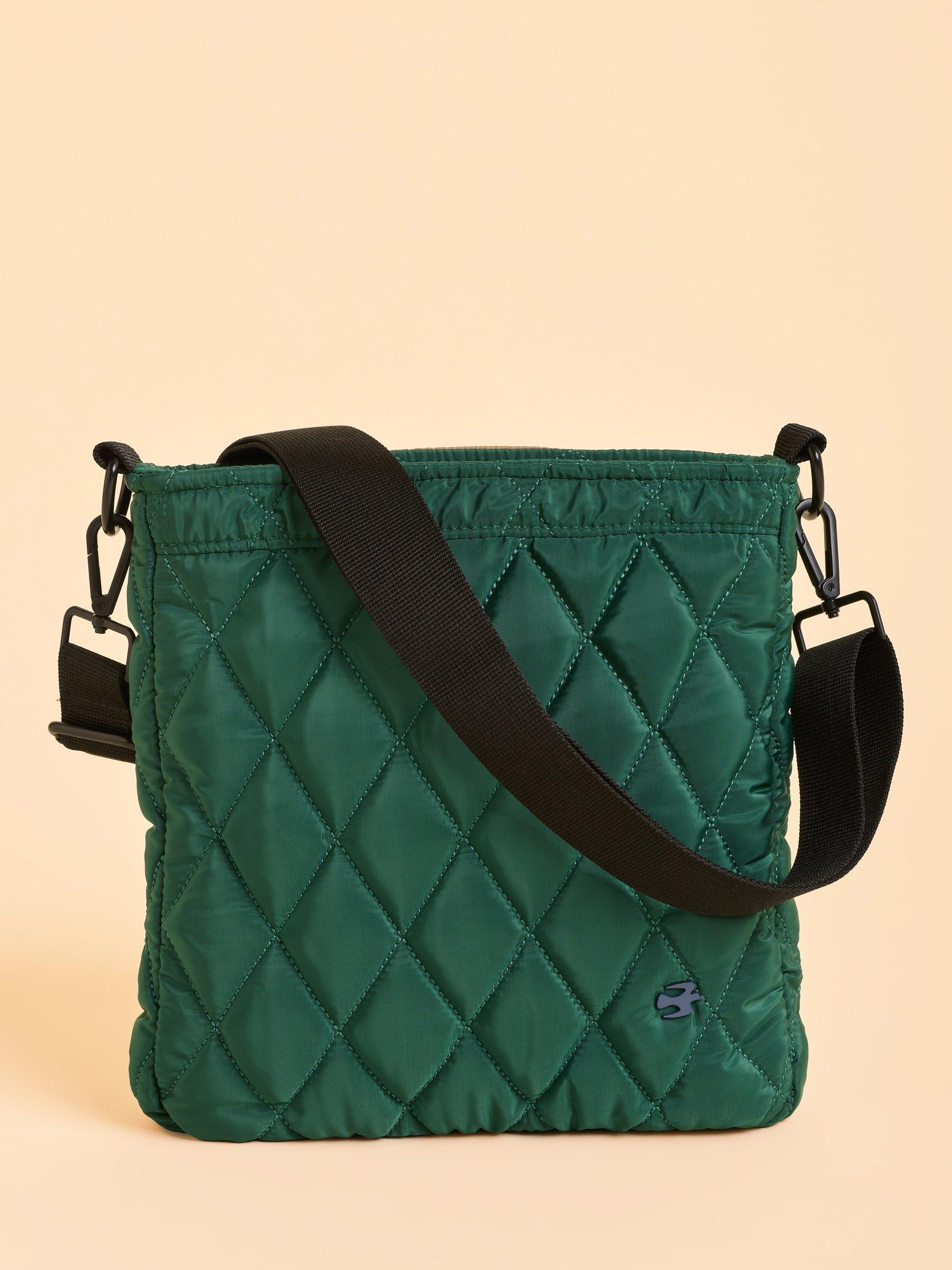 Product image 1 of 5, which shows Brakeburn Shipstal Quilted Crossbody Bag, Teal, One Size
