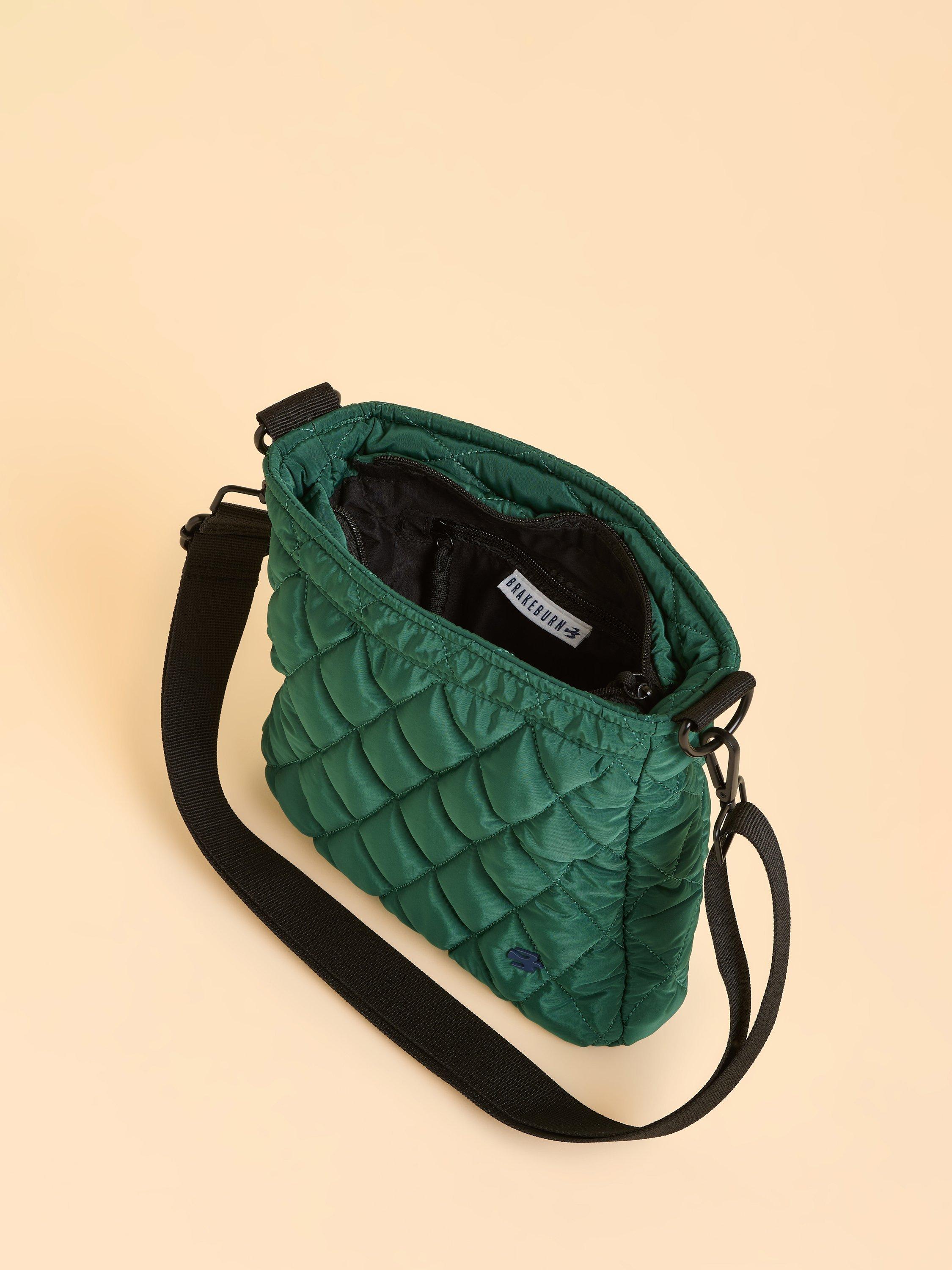 Product image 4 of 5, which shows Brakeburn Shipstal Quilted Crossbody Bag, Teal, One Size