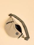Brakeburn Ope Teddy Fleece Sling Bag, Cream