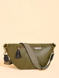 Brakeburn Sierra Pattern Strap Sling Bag, Green - view 2, Green