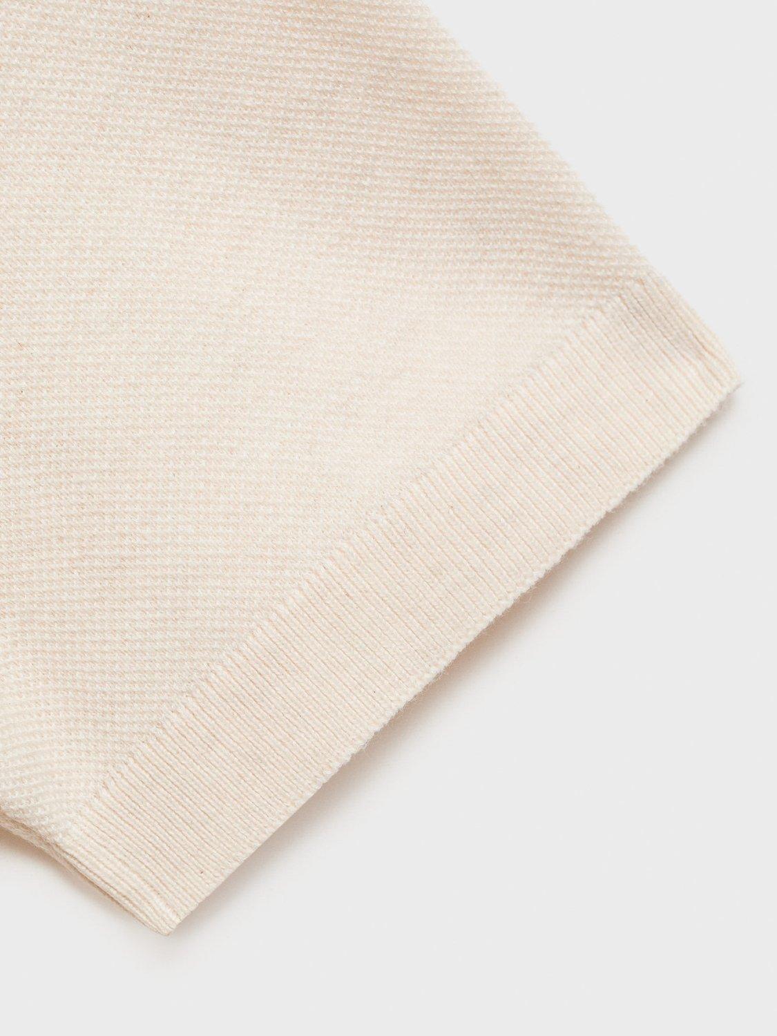 Product image 8 of 8, which shows Mango Andrew Cotton Blend Slim Fit Short Sleeve Polo Shirt, Light Beige, S