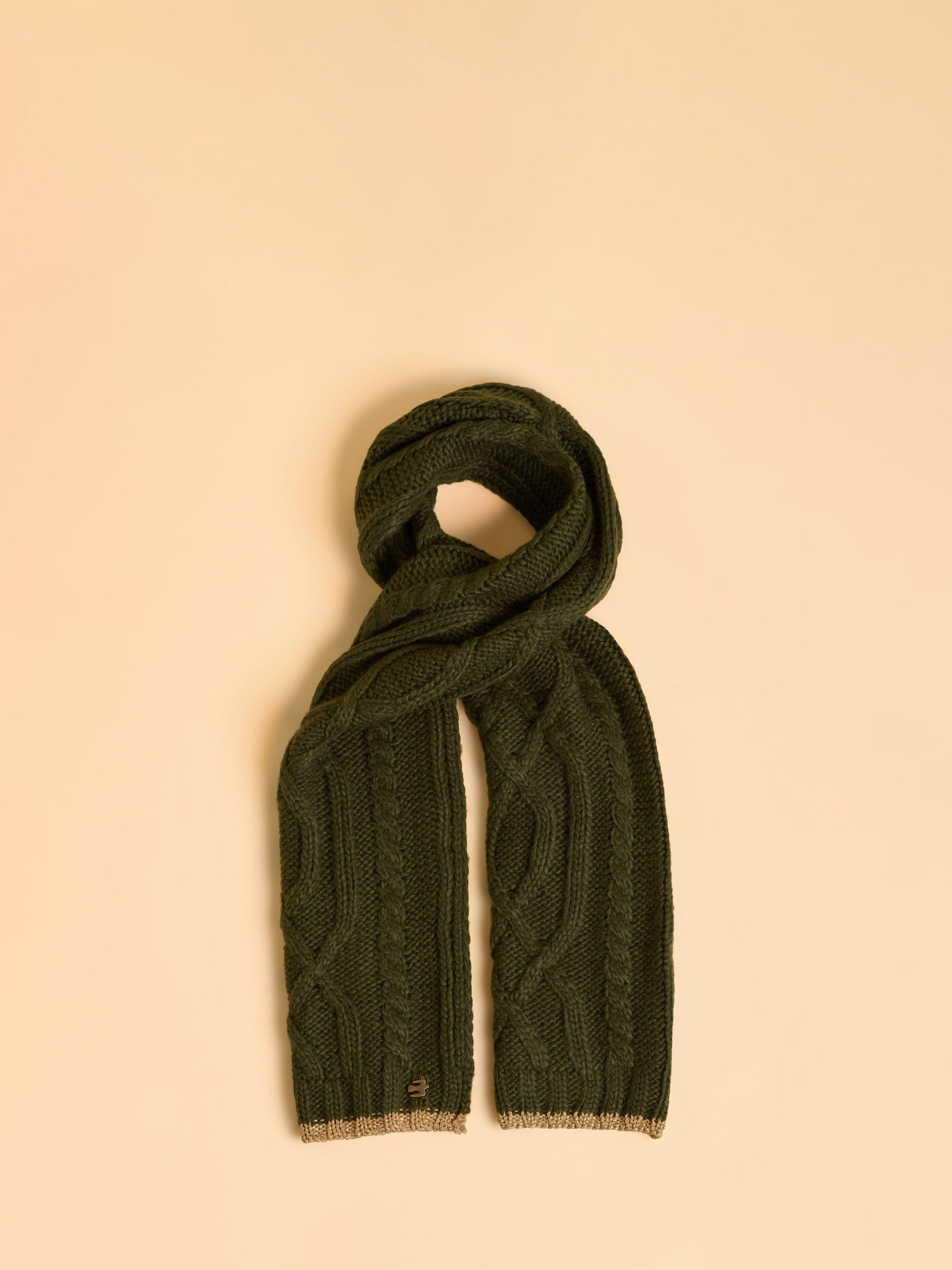 Product image 1 of 5, which shows Brakeburn Heather Scarf, Green, One Size