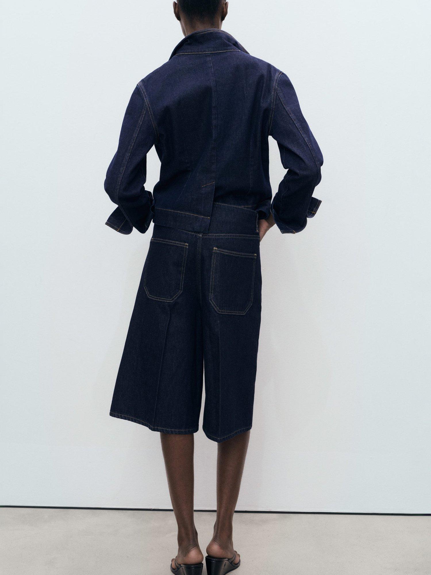 Product image 4 of 8, which shows Mango Tony Bermuda Denim Shorts, Open Blue, 10