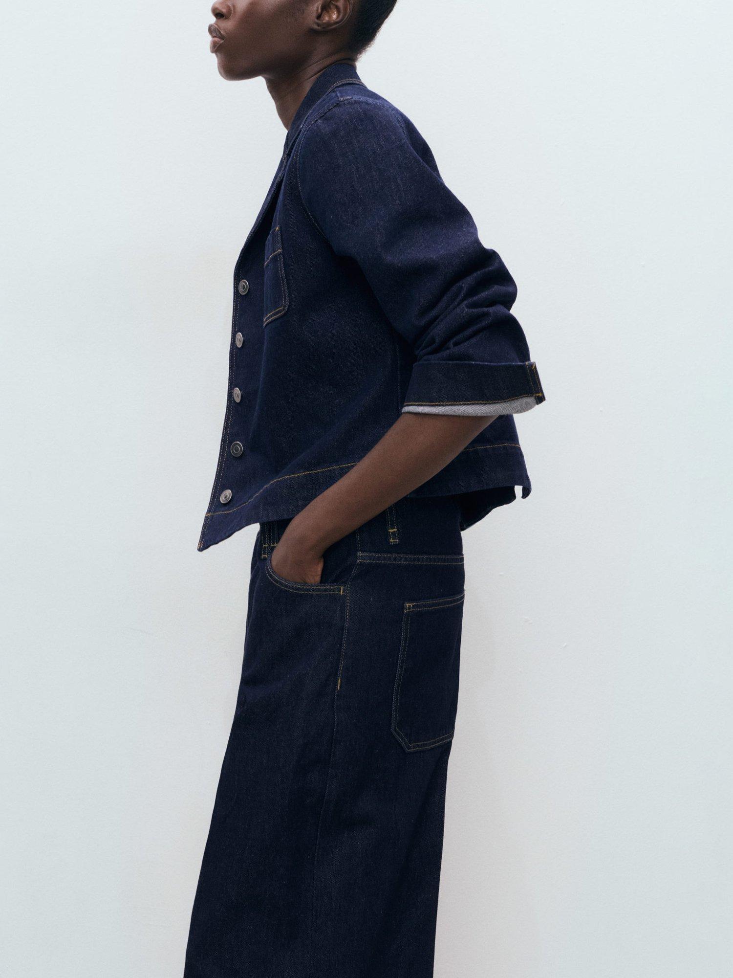 Product image 6 of 8, which shows Mango Tony Bermuda Denim Shorts, Open Blue, 10