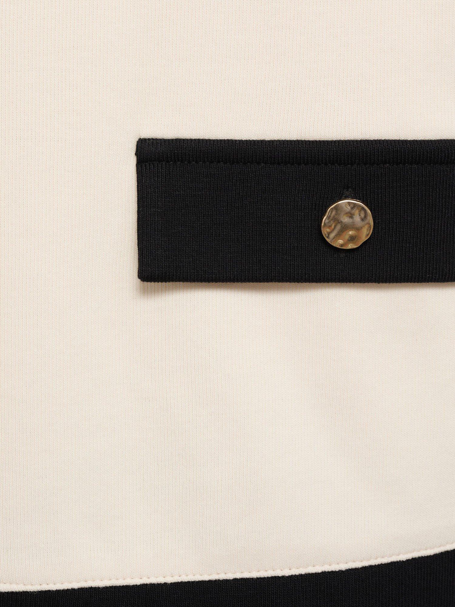 Product image 5 of 8, which shows Mango Peri Contrast Trim Cardigan, Light Beige, 5XL