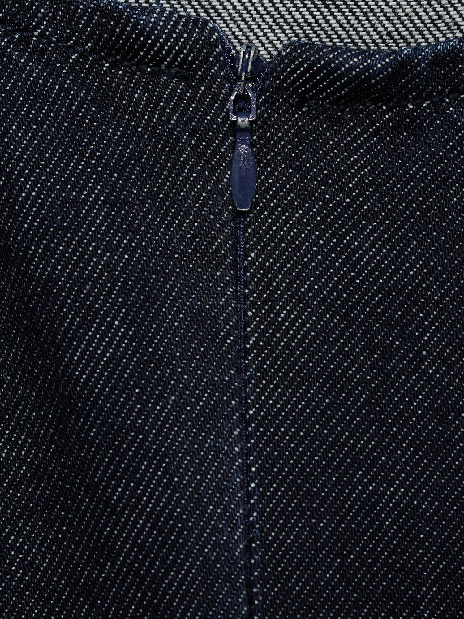 Product image 5 of 7, which shows Mango Blossom Denim Dress, Open Blue, 10