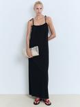 Mango Mili Bow Detail Dress, Black
