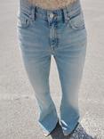 Mango Kaira Mid Rise Flared Jeans, Mid Blue