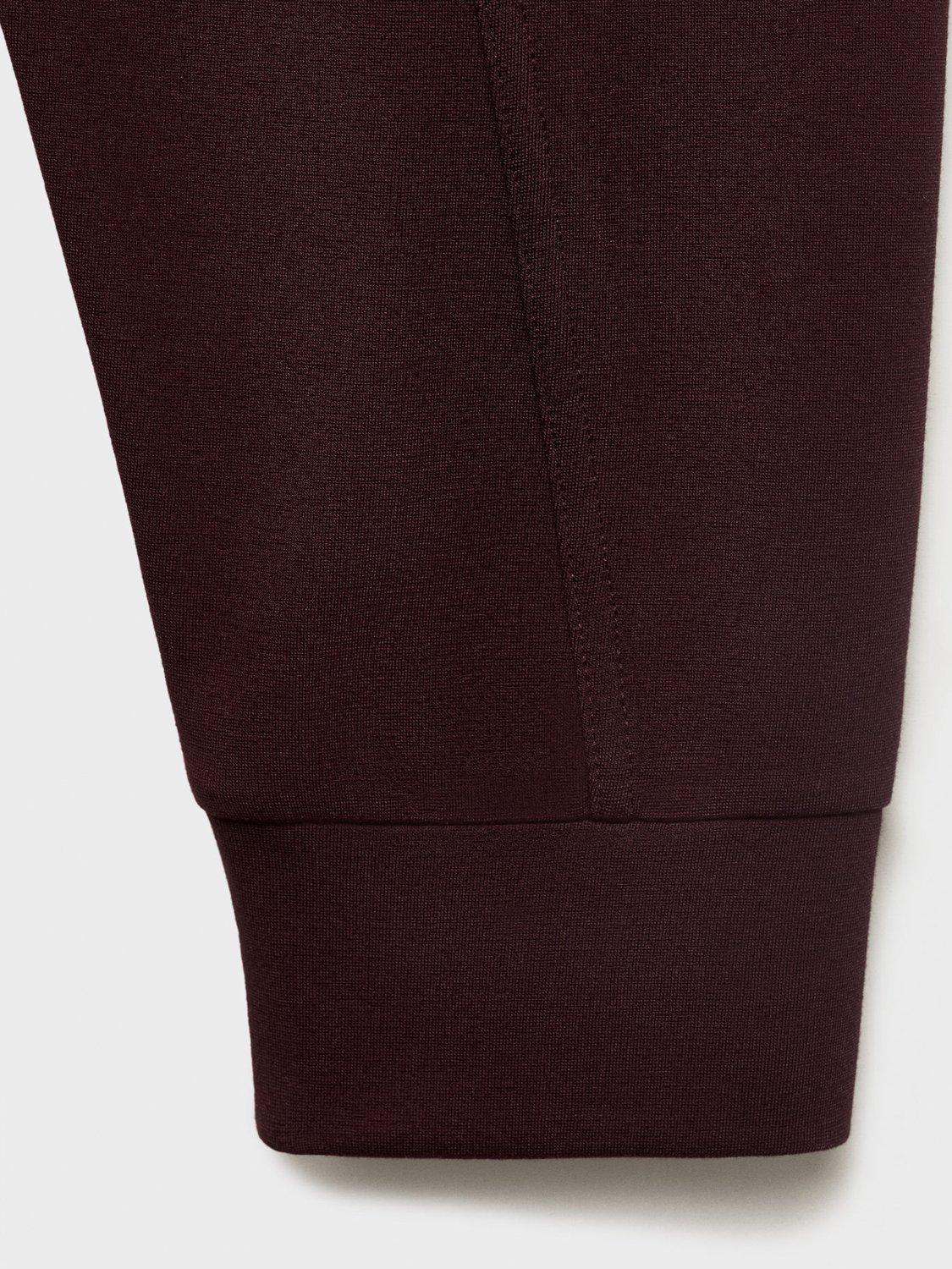 Product image 5 of 8, which shows Mango Florida Crew Neck Sweatshirt, Dark Red, M