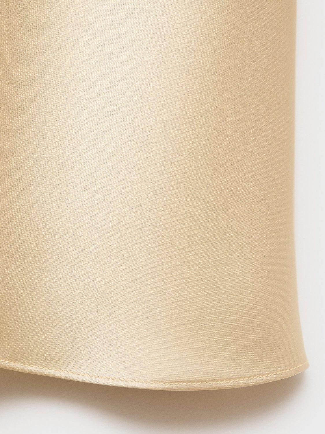 Product image 7 of 7, which shows Mango Mia Satin Midi Skirt, Yellow, L