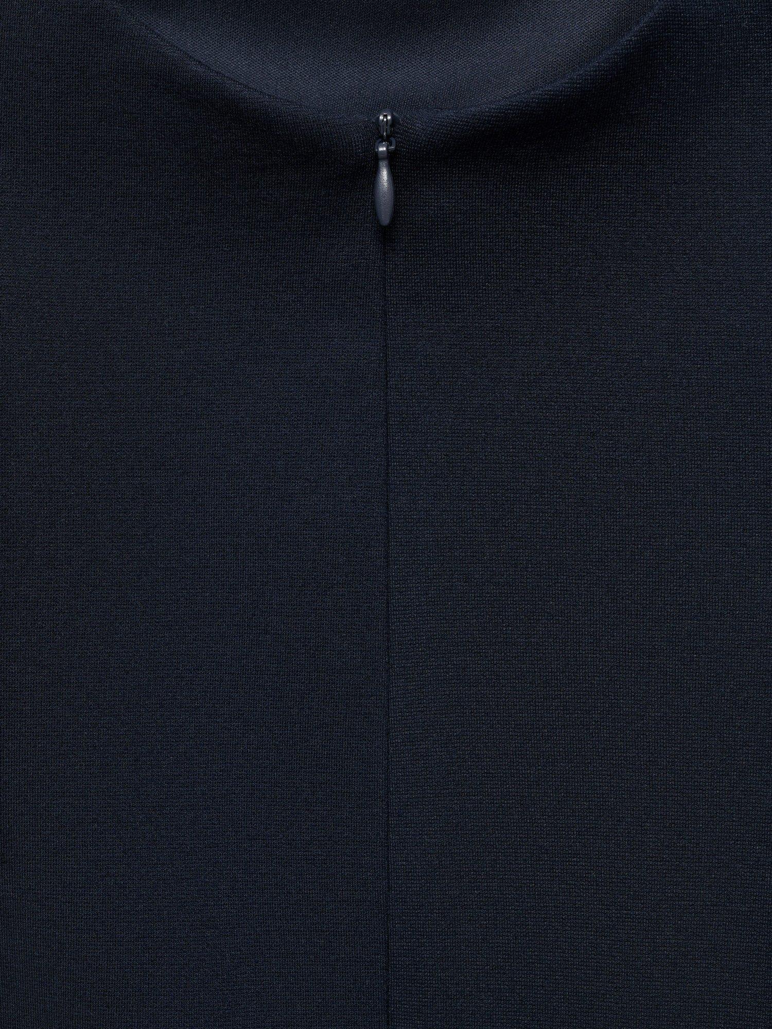 Product image 5 of 9, which shows Mango Brin Tailored Sleeveless Top, Navy, XXXL