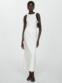 Mango Contrast Trim Knit Top - view 2, Light Beige