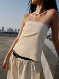 Mango Fiona Bandeau Top, Yellow