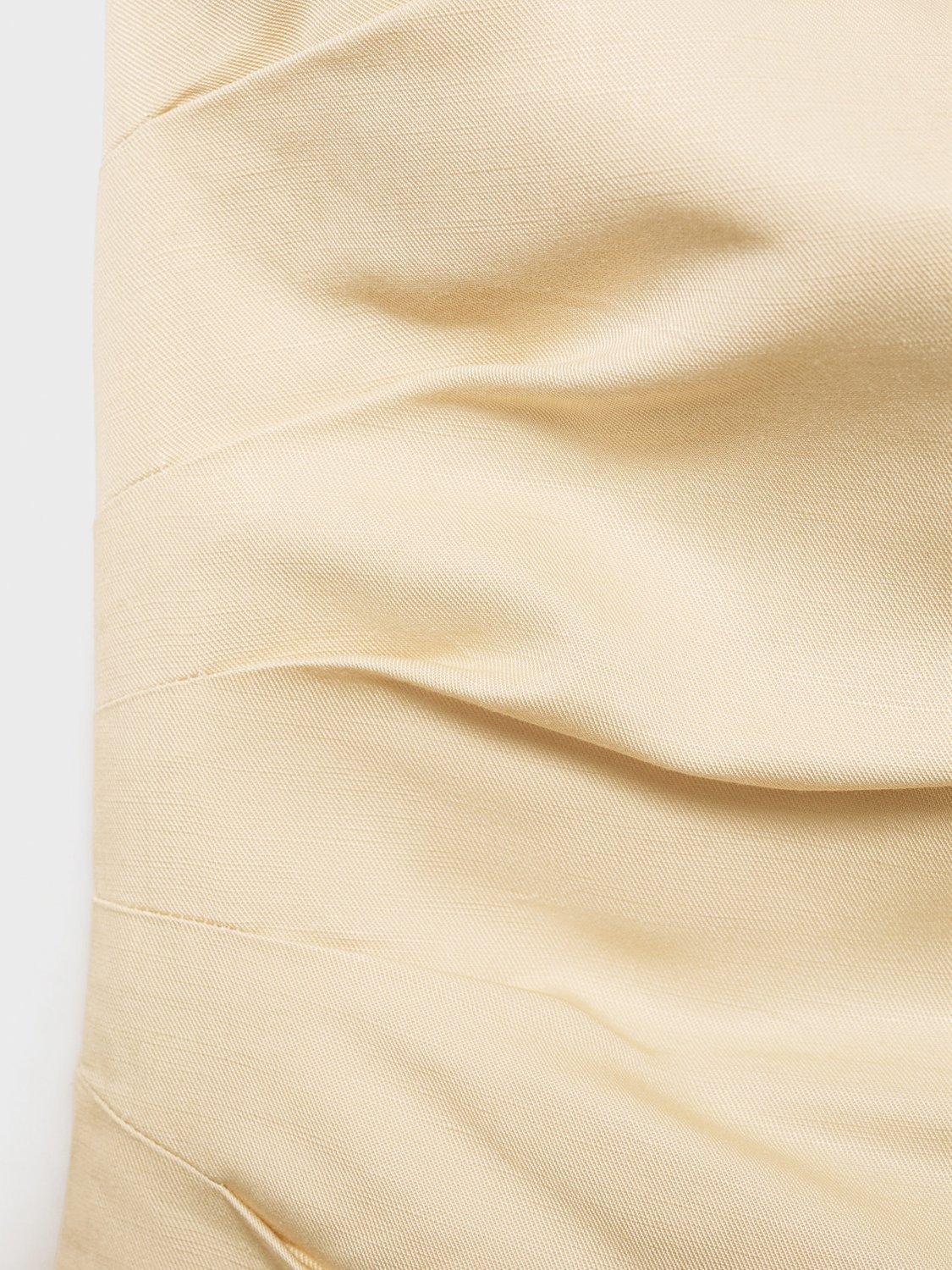 Product image 7 of 7, which shows Mango Fiona Bandeau Top, Yellow, L