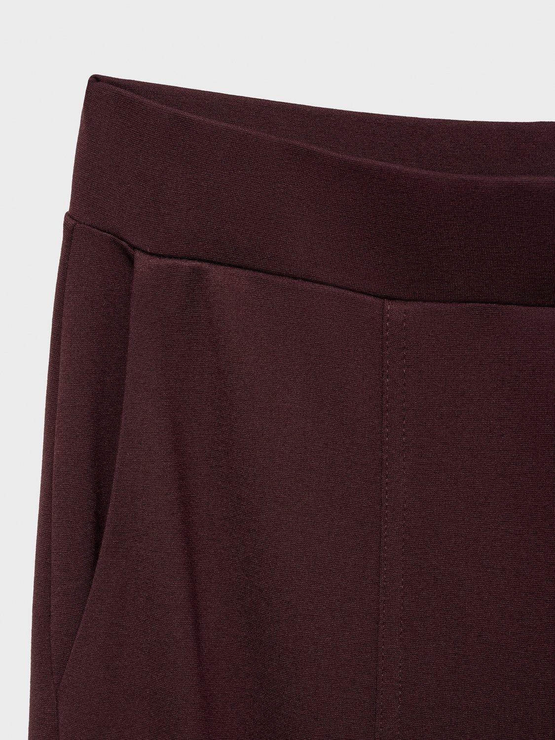Product image 9 of 9, which shows Mango Florida Tailored Trousers, Dark Red, L