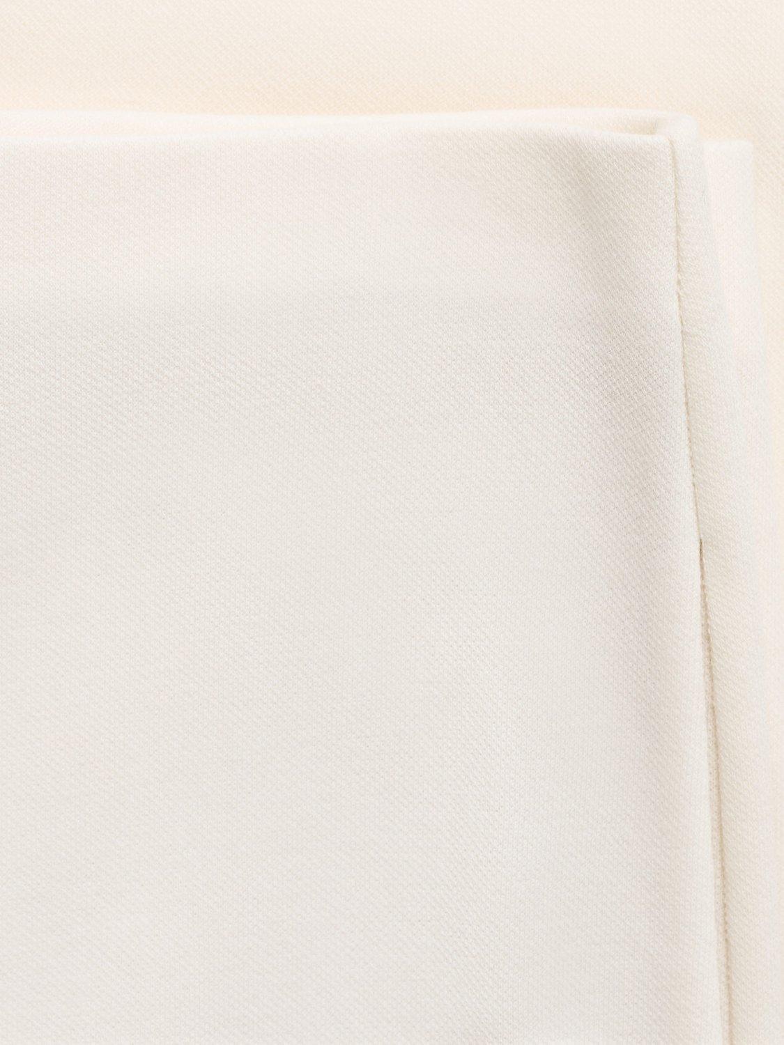 Product image 5 of 7, which shows Mango Pico Tailored Wide Leg Trousers, Cream, L