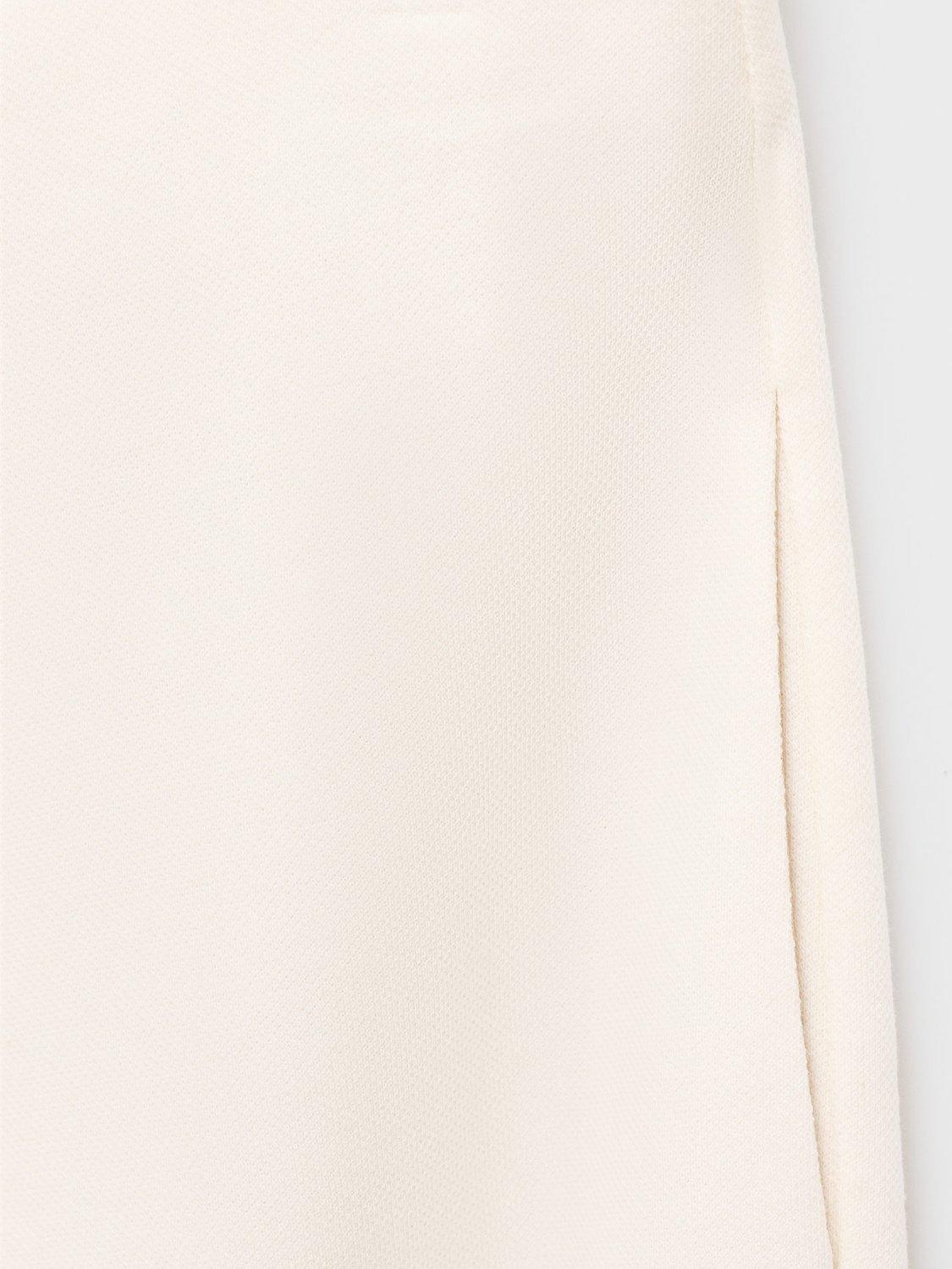 Product image 7 of 7, which shows Mango Pico Tailored Wide Leg Trousers, Cream, L