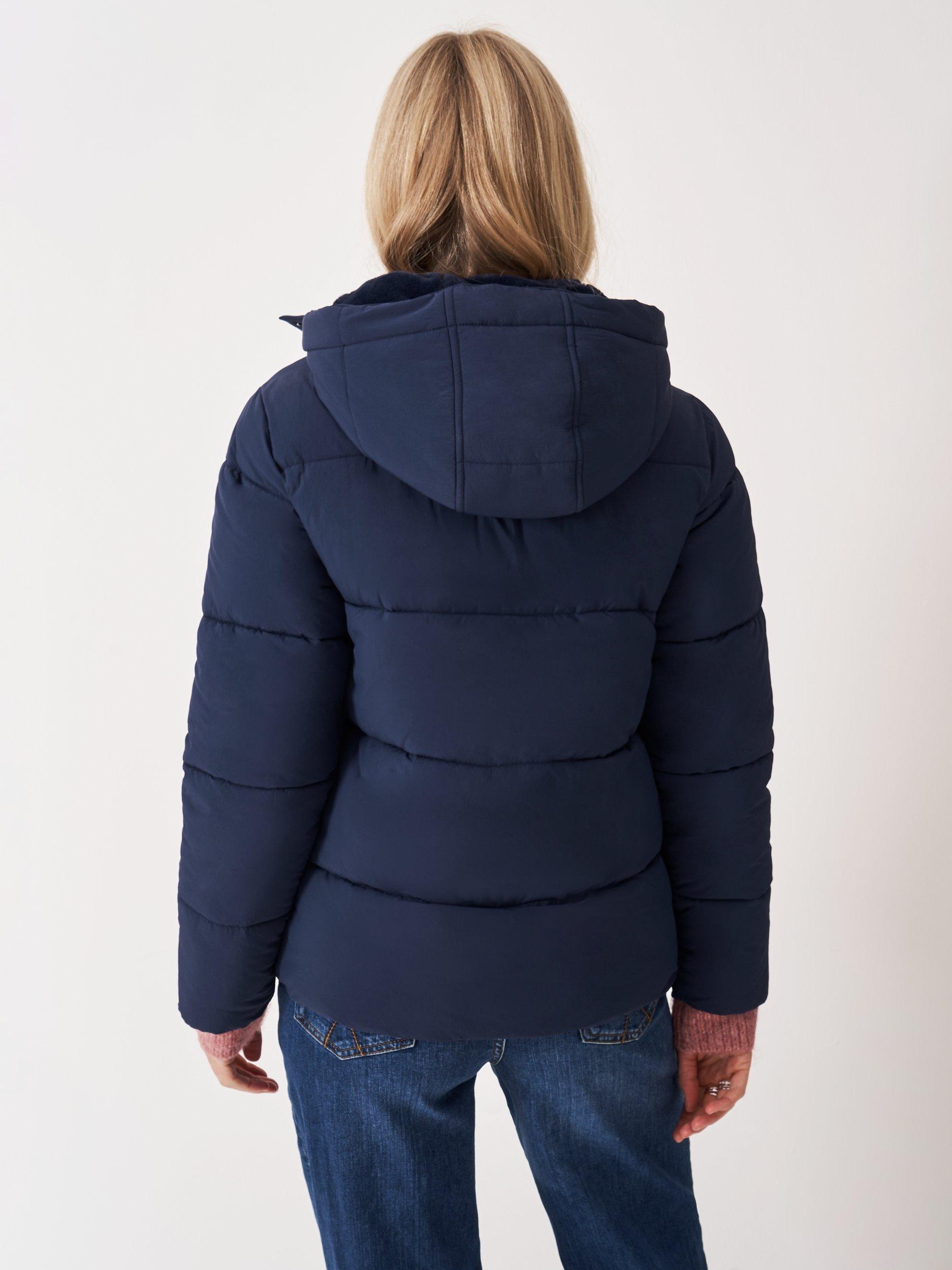 Product image 2 of 5, which shows Crew Clothing Padded Showerproof Jacket, Navy Blue, 10
