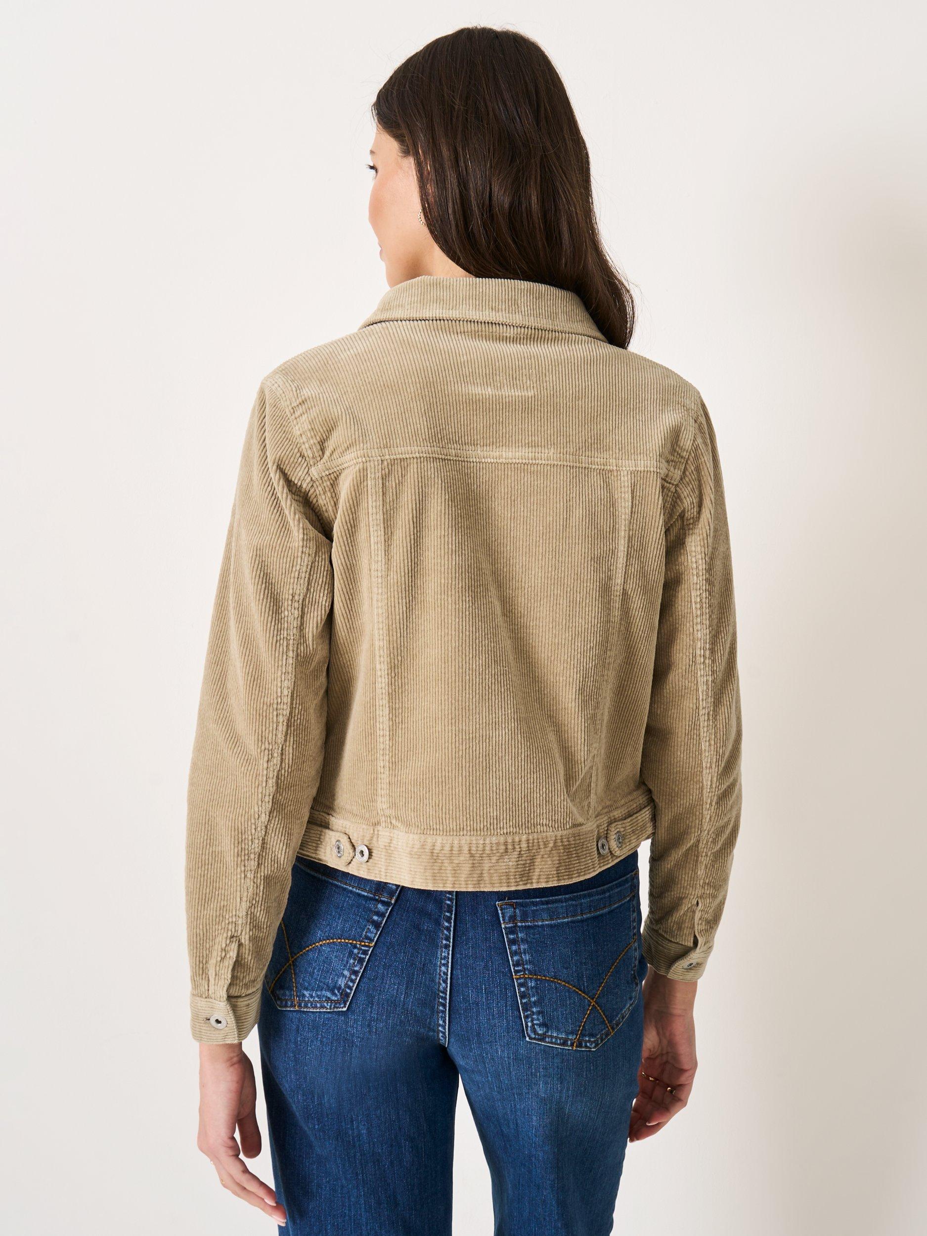 Product image 2 of 5, which shows Crew Clothing Corduroy Western Jacket, Beige, 10