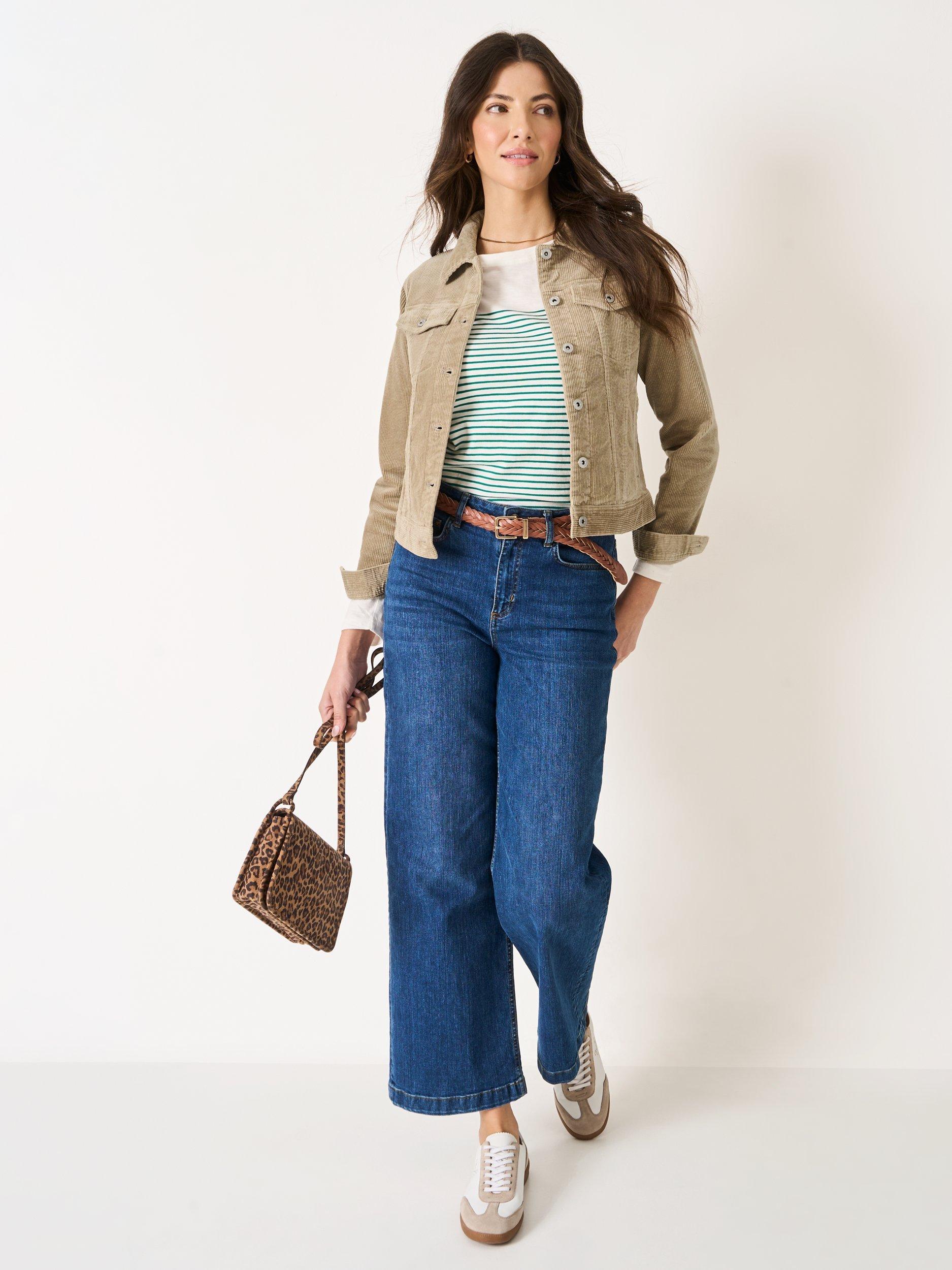 Product image 3 of 5, which shows Crew Clothing Corduroy Western Jacket, Beige, 10