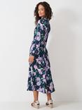 Crew Clothing Sienna Floral Shirt Dress, Multi/Blue
