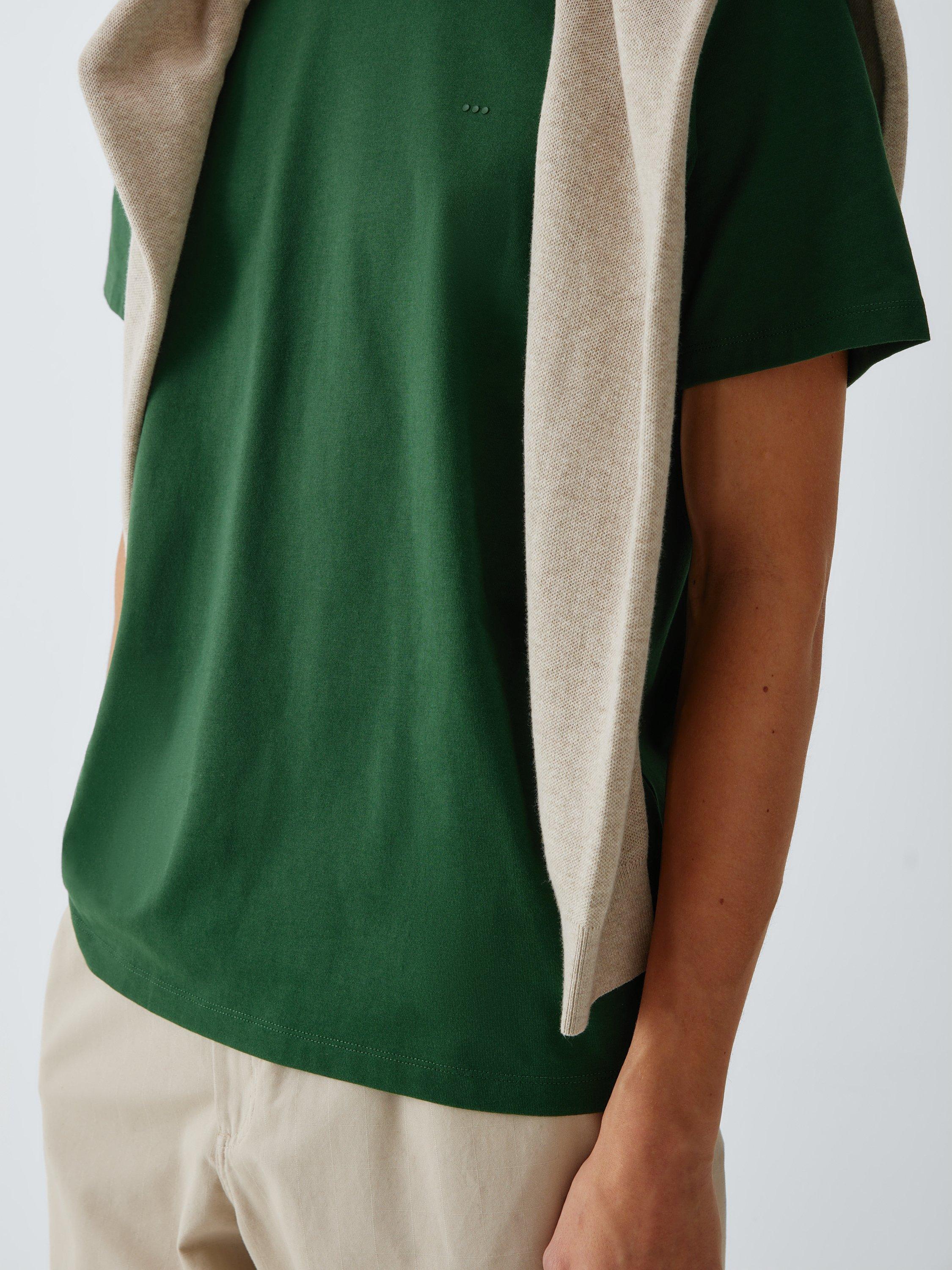 Product image 6 of 6, which shows Kin Logo Regular Fit Short Sleeve Cotton T-Shirt, Dark Green, S