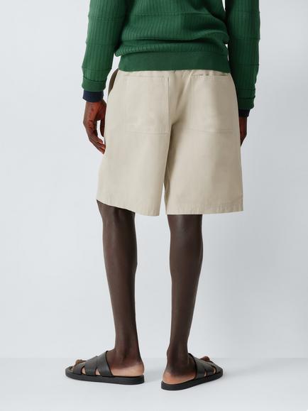 Kin Ripstop Woven Cotton Shorts - view 2, Stone