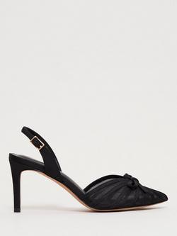 Phase Eight Grosgrain Slingback Shoes, Black, Black