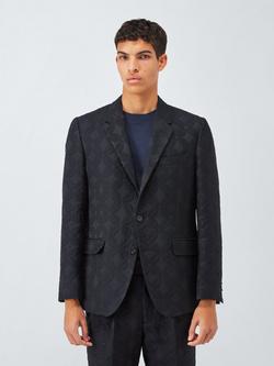John Lewis x LABRUM Cowrie Jacquard Texture Blazer, Black, Black