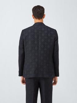 John Lewis x LABRUM Cowrie Jacquard Texture Blazer, Black - view 2, Black