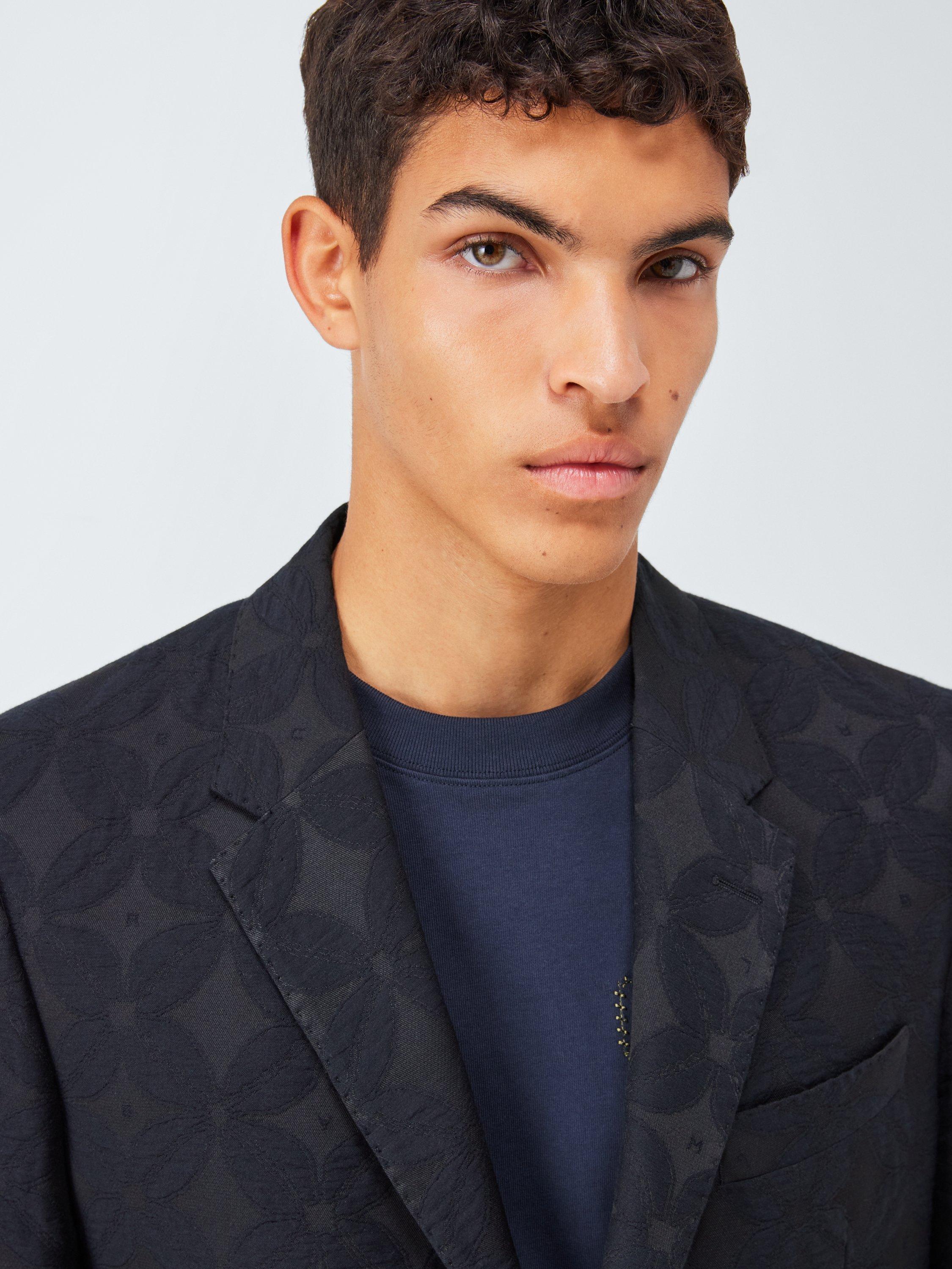 Product image 6 of 8, which shows John Lewis x LABRUM Cowrie Jacquard Texture Blazer, Black, 36R