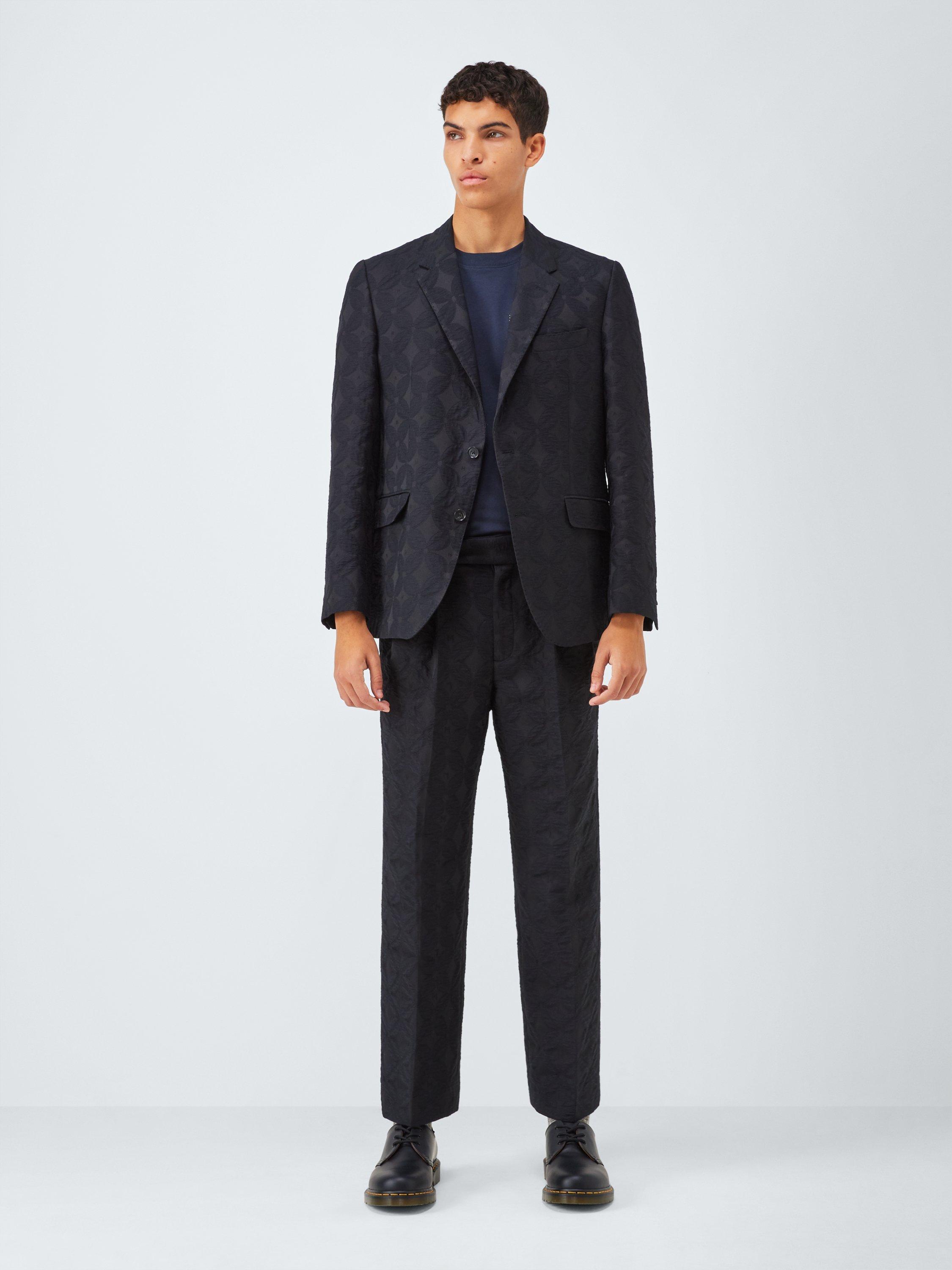 Product image 7 of 8, which shows John Lewis x LABRUM Cowrie Jacquard Texture Blazer, Black, 36R