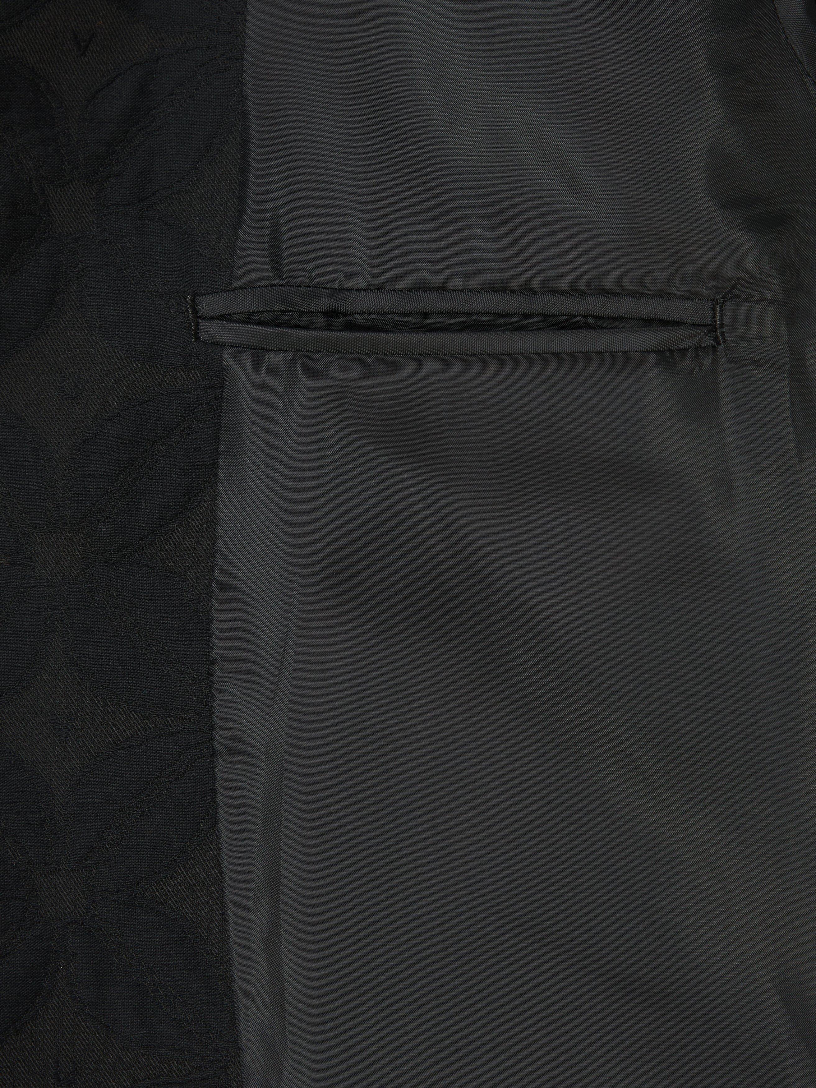 Product image 8 of 8, which shows John Lewis x LABRUM Cowrie Jacquard Texture Blazer, Black, 36R