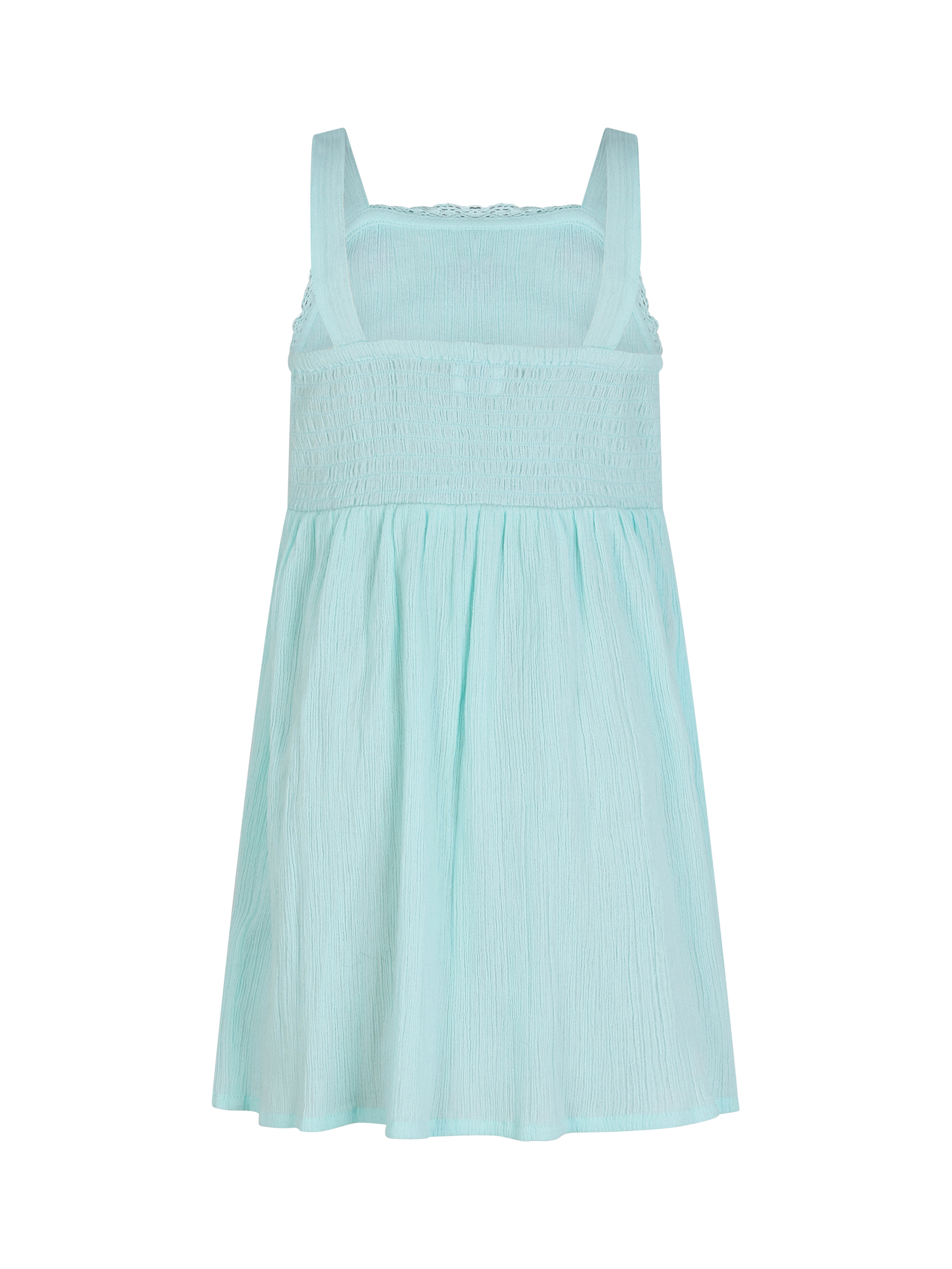 Product image 2 of 3, which shows Angels by Accessorize Kids' Flower Dress, Blue, 9-10 years