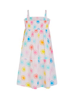 Angels by Accessorize Kids' Sunshine Print Dress, Multi - view 2, Multi