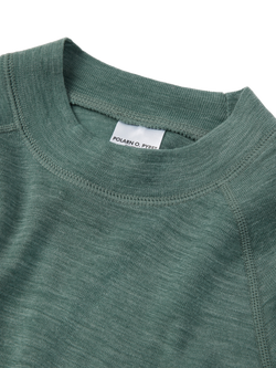 Polarn O. Pyret Kids' Wool Long Sleeve Unisex Sweater - view 2, Green