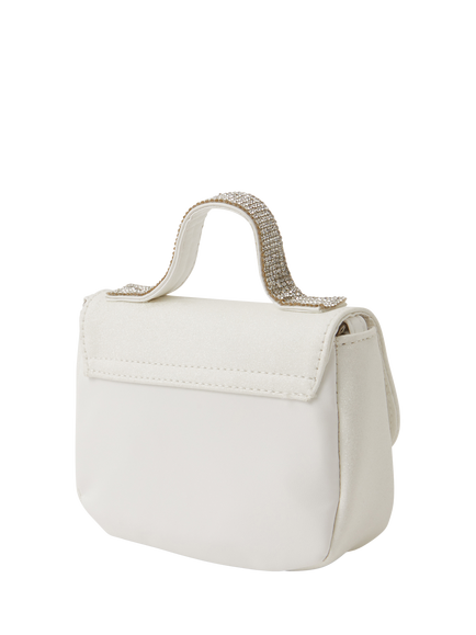 Angels by Accessorize Kids' Glitter Party Crossbody Bag, Ivory - view 2, Ivory
