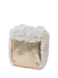 Angels by Accessorize Kids' Faux Fur Owl Crossbody Bag, Natural