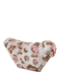 Angels by Accessorize Kids' Faux Fur Leopard Print Belt Bag, Pastel Multi