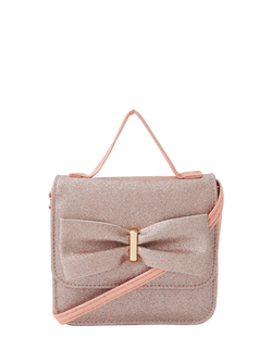 Angels by Accessorize Kids' Glitter Party Bag, Pink, Pink